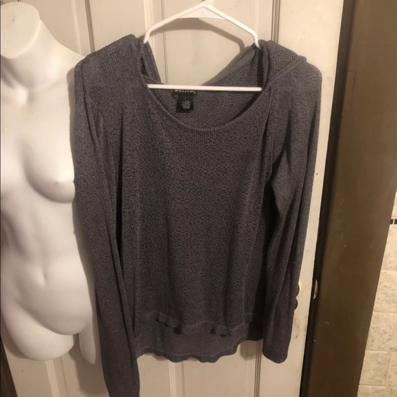 Vintage nineties lightweight sweater with hood - Picture 4 of 4